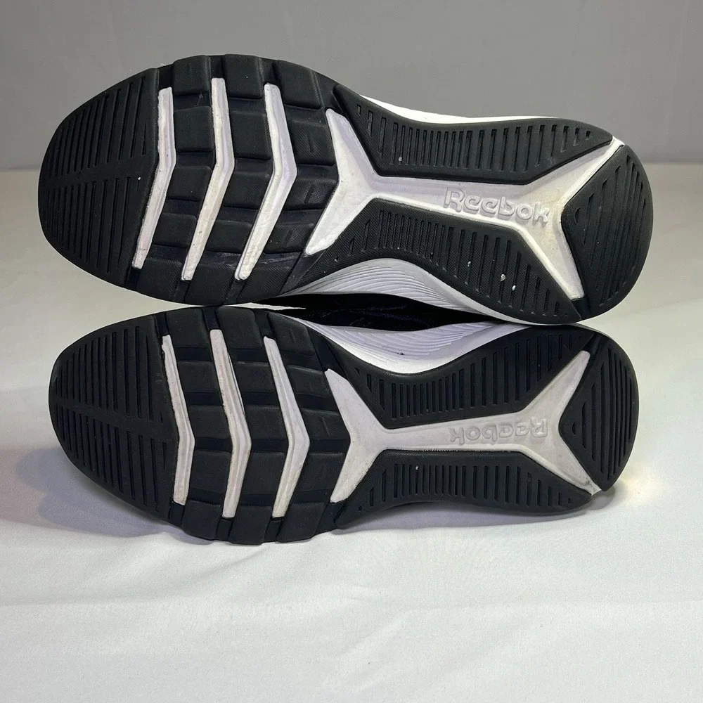 Size 2 Girls Reebok XT Sprinter Slip‎ On Shoes Black Glitter Youth Big Sneakers